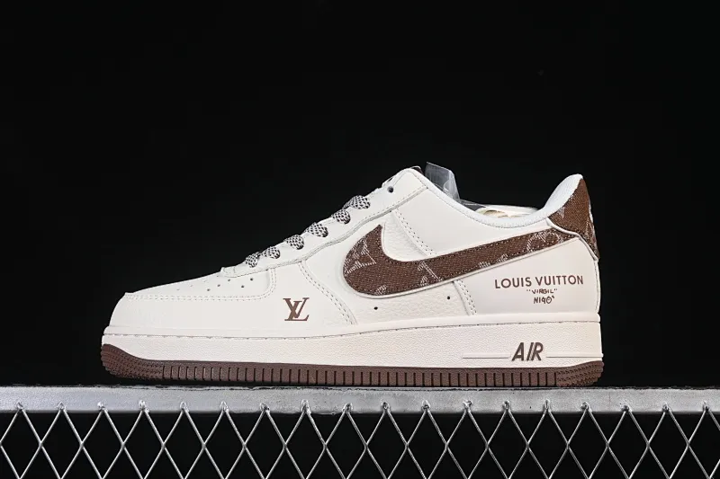 All categories Nk Air Force 1 Air Force series Nk Air Force 1 Low Air Force low-top Nike Air Force 1'07 Low LV joint beige denim hook Air Force 1 low-top casual sneakers SM6668-109